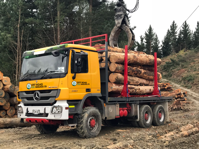 2 stage forestry log haulage
