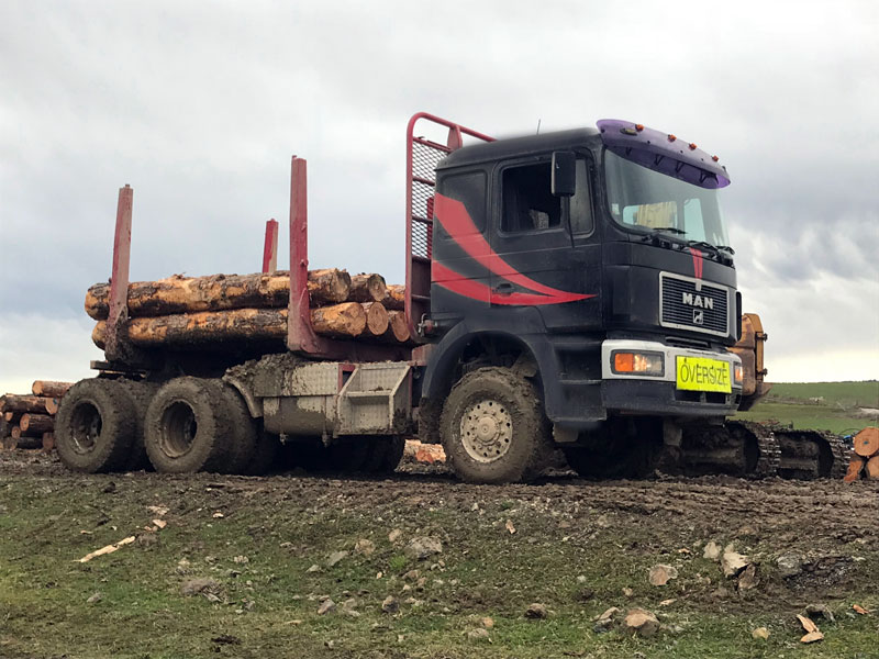 Otago off road logging haulage truck